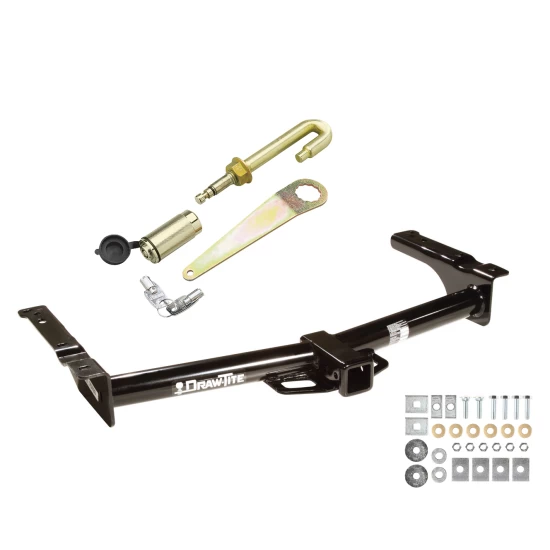 Trailer Tow Hitch For 75-14 Ford Econoline Van Except Shuttle Bus Class 3 2" Towing Receiver w/ J-Pin Anti-Rattle Lock