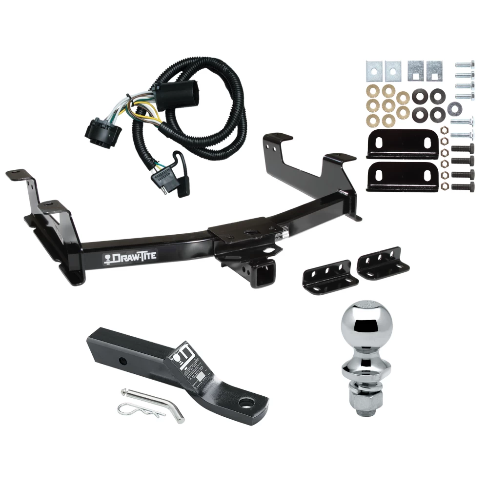Trailer Tow Hitch For 11-14 Chevrolet Silverado GMC Sierra 2500 HD 3500 HD Complete Package w/ Wiring and 1-7/8" Ball