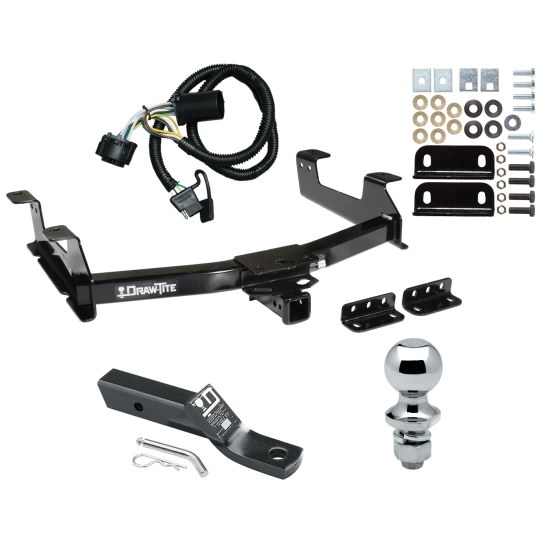 Trailer Tow Hitch For 11-14 Chevrolet Silverado GMC Sierra 2500 HD 3500 HD Complete Package w/ Wiring and 1-7/8" Ball