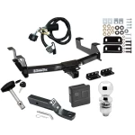 Trailer Tow Hitch For 11-14 Chevrolet Silverado GMC Sierra 2500 HD 3500 HD Deluxe Package Wiring 2" Ball and Lock