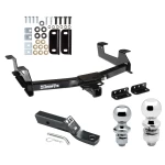 Trailer Tow Hitch For 11-14 Chevy Silverado GMC Sierra 2500 3500 HD Receiver w/ 1-7/8" and 2" Ball