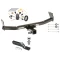 Trailer Tow Hitch For 07-07 Jeep Patriot 07-10 Compass Complete Package w/ Wiring and 1-7/8" Ball