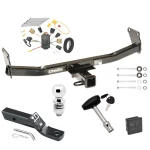 Trailer Tow Hitch For 07-07 Jeep Patriot 07-10 Compass Deluxe Package Wiring 2" Ball and Lock