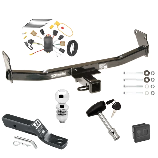 Trailer Tow Hitch For 07-07 Jeep Patriot 07-10 Compass Deluxe Package Wiring 2" Ball and Lock