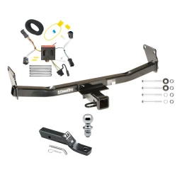 Trailer Tow Hitch For 11-16 Jeep Compass 17-17 (Old Body Style) Complete Package w/ Wiring and 1-7/8" Ball