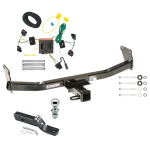 Trailer Tow Hitch For 08-17 Jeep Patriot All Models Complete Package w/ Wiring and 1-7/8" Ball