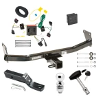 Trailer Tow Hitch For 08-17 Jeep Patriot All Models Deluxe Package Wiring 2" Ball and Lock