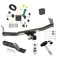 Trailer Tow Hitch For 08-17 Jeep Patriot All Models Deluxe Package Wiring 2" Ball and Lock