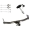 Trailer Tow Hitch For 07-17 Jeep Compass Patriot w/ Security Lock Pin Key