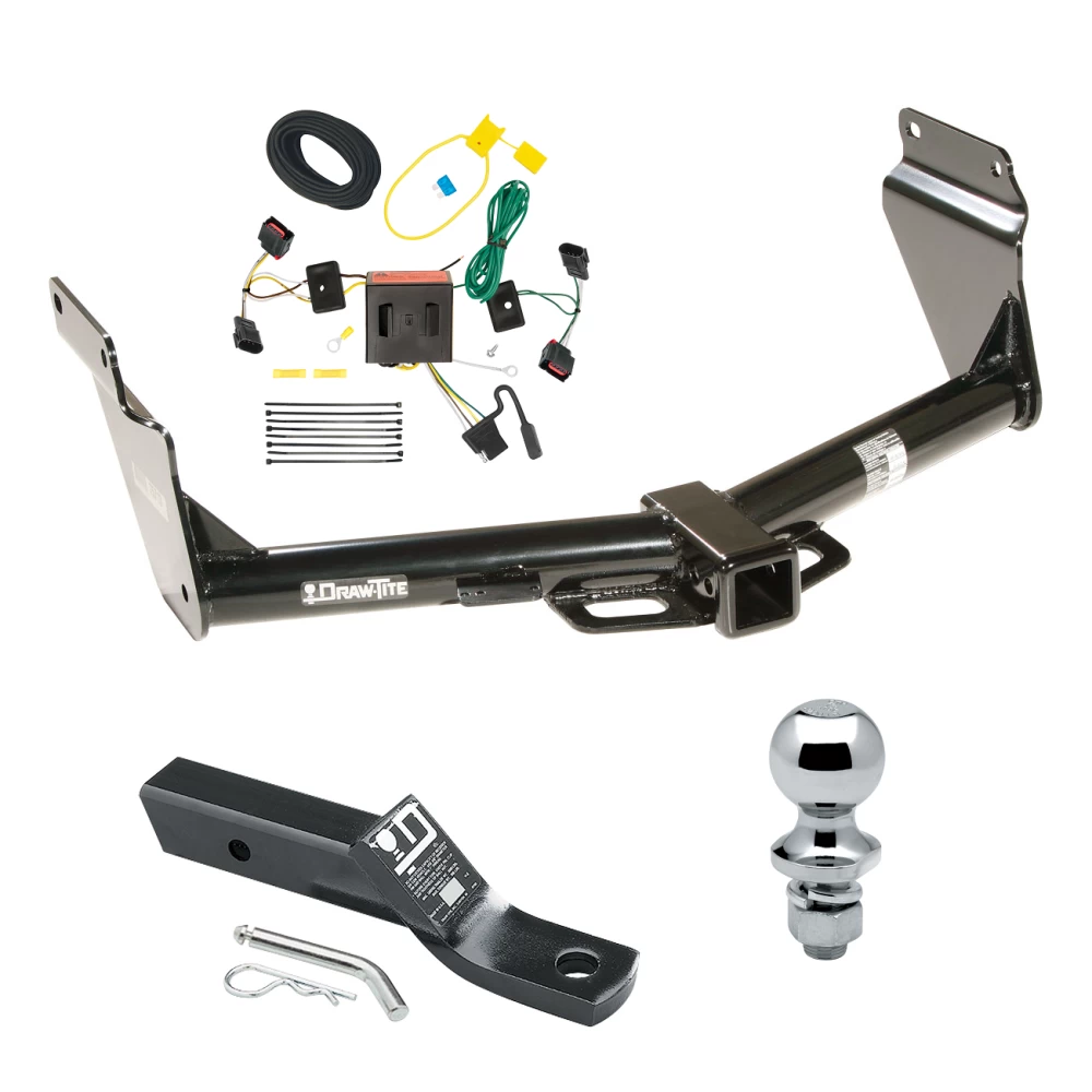 Trailer Tow Hitch For 11-13 Dodge Durango All Models Complete Package w/ Wiring and 1-7/8" Ball