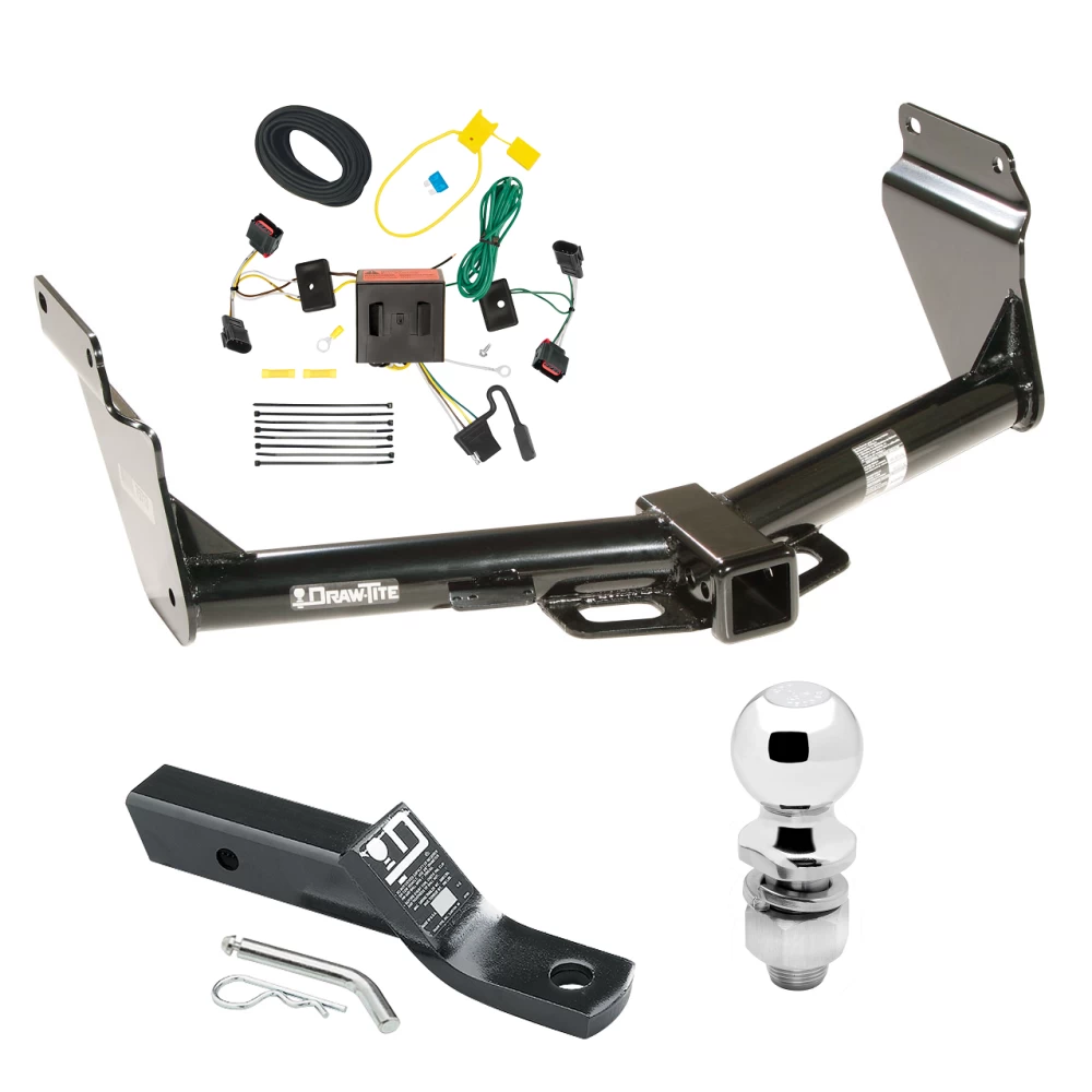 Trailer Tow Hitch For 11-13 Dodge Durango All Models Complete Package w/ Wiring and 2" Ball