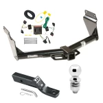 Trailer Tow Hitch For 11-13 Dodge Durango All Models Complete Package w/ Wiring and 2" Ball