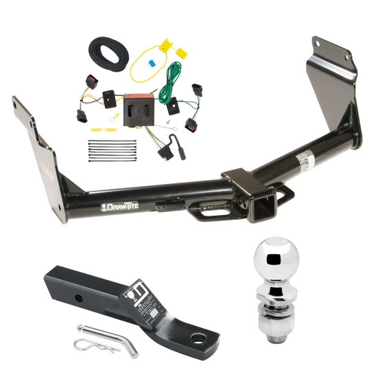 Trailer Tow Hitch For 11-13 Dodge Durango All Models Complete Package w/ Wiring and 2" Ball