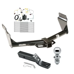Trailer Tow Hitch For 14-21 Jeep Grand Cherokee EcoDiesel Complete Package w/ Wiring and 1-7/8" Ball