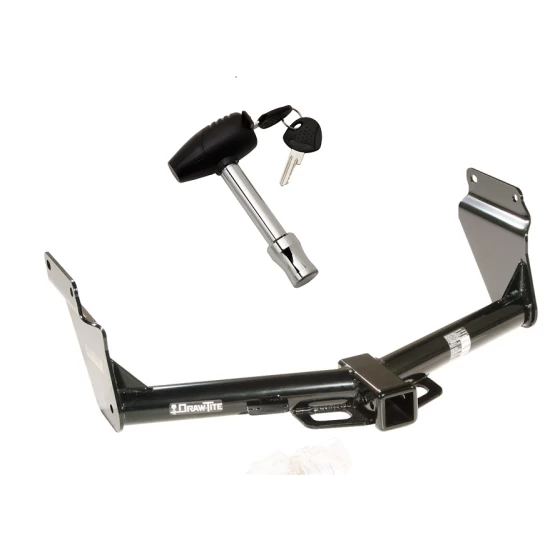 Trailer Tow Hitch For 11-26 Dodge Durango 14-21 Jeep Grand Cherokee EcoDiesel w/ Security Lock Pin Key