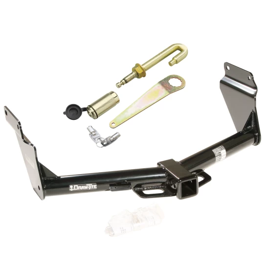 Trailer Tow Hitch For 11-26 Dodge Durango 14-21 Jeep Grand Cherokee EcoDiesel Receiver w/ J-Pin Anti-Rattle Lock