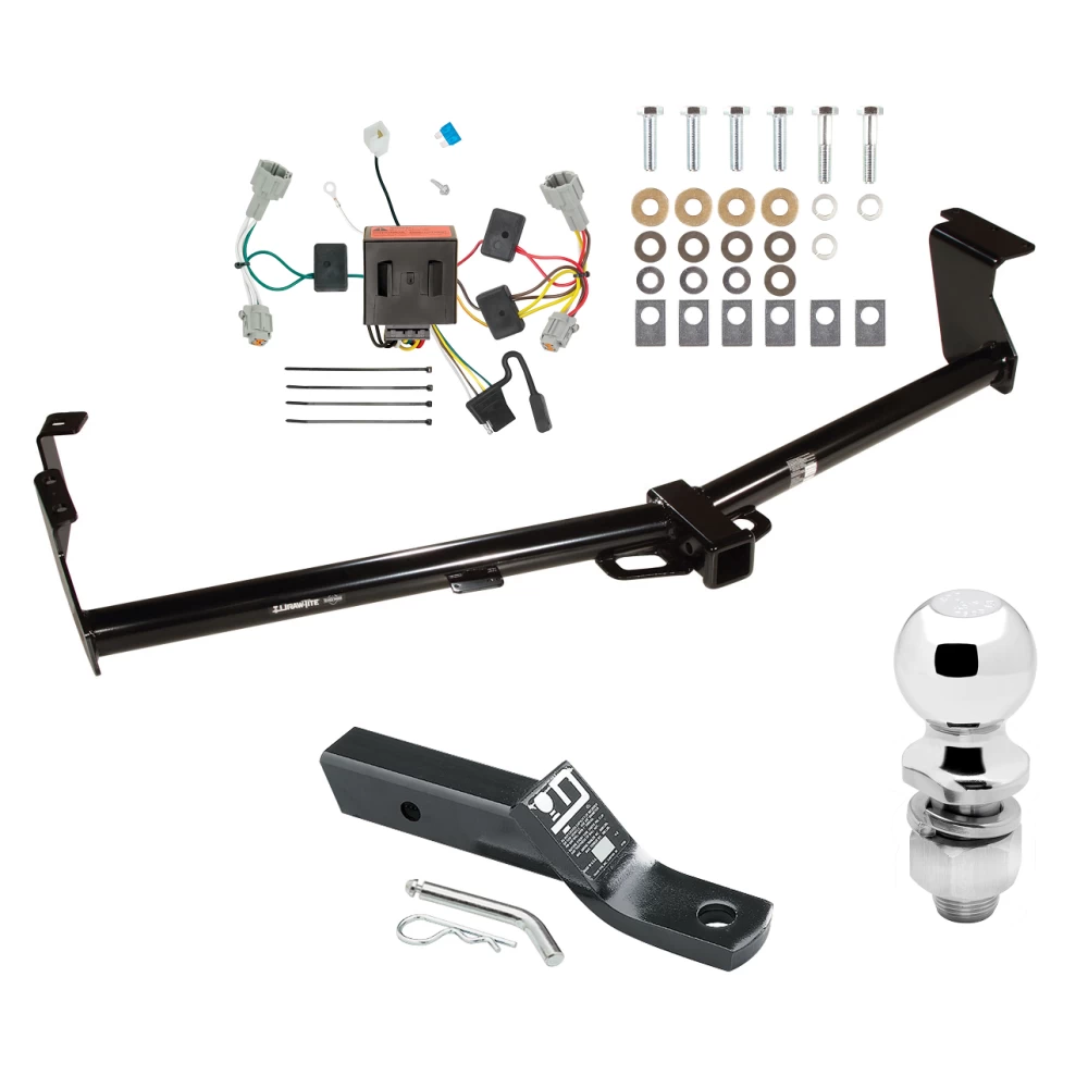 Trailer Tow Hitch For 11-16 Nissan Quest All Models Complete Package w/ Wiring and 2" Ball