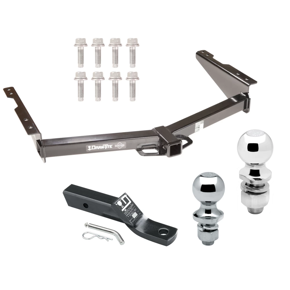 Trailer Tow Hitch For 12-21 Nissan NV2500 NV3500 13-21 NV1500 Receiver w/ 1-7/8" and 2" Ball