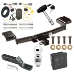 Trailer Tow Hitch For 10-15 Hyundai Tucson All Models Deluxe Package Wiring 2" Ball and Lock