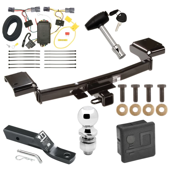 Trailer Tow Hitch For 10-15 Hyundai Tucson All Models Deluxe Package Wiring 2" Ball and Lock