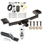 Trailer Tow Hitch For 10-15 Hyundai Tucson All Models Complete Package w/ Wiring and 2" Ball