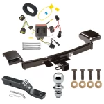 Trailer Tow Hitch For 11-16 KIA Sportage All Models Complete Package w/ Wiring and 1-7/8" Ball