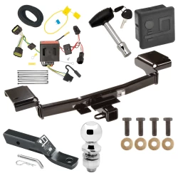 Trailer Tow Hitch For 11-16 KIA Sportage All Models Deluxe Package Wiring 2" Ball and Lock