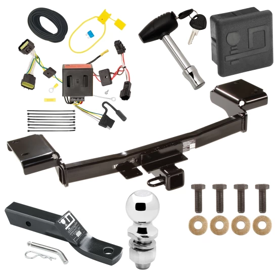 Trailer Tow Hitch For 11-16 KIA Sportage All Models Deluxe Package Wiring 2" Ball and Lock