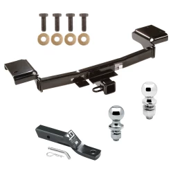 Trailer Tow Hitch For 10-15 Hyundai Tucson 11-16 KIA Sportage Receiver w/ 1-7/8" and 2" Ball