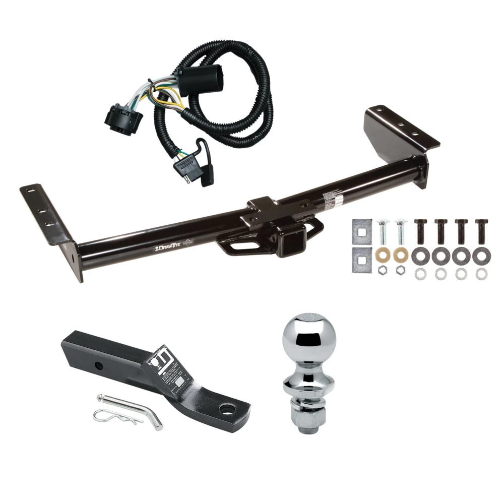 Trailer Tow Hitch For 00-06 Chevy Avalanche Suburban Tahoe GMC Yukon 02 Cadillac Escalade EXT Complete Package w/ Wiring and 1-7/8" Ball