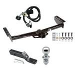 Trailer Tow Hitch For 00-06 Chevy Avalanche Suburban Tahoe GMC Yukon 02 Cadillac Escalade EXT Complete Package w/ Wiring and 1-7/8" Ball