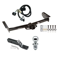 Trailer Tow Hitch For 00-06 Chevy Avalanche Suburban Tahoe GMC Yukon 02 Cadillac Escalade EXT Complete Package w/ Wiring and 1-7/8" Ball
