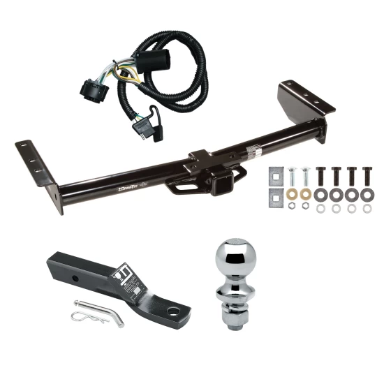 Trailer Tow Hitch For 00-06 Chevy Avalanche Suburban Tahoe GMC Yukon 02 Cadillac Escalade EXT Complete Package w/ Wiring and 1-7/8" Ball