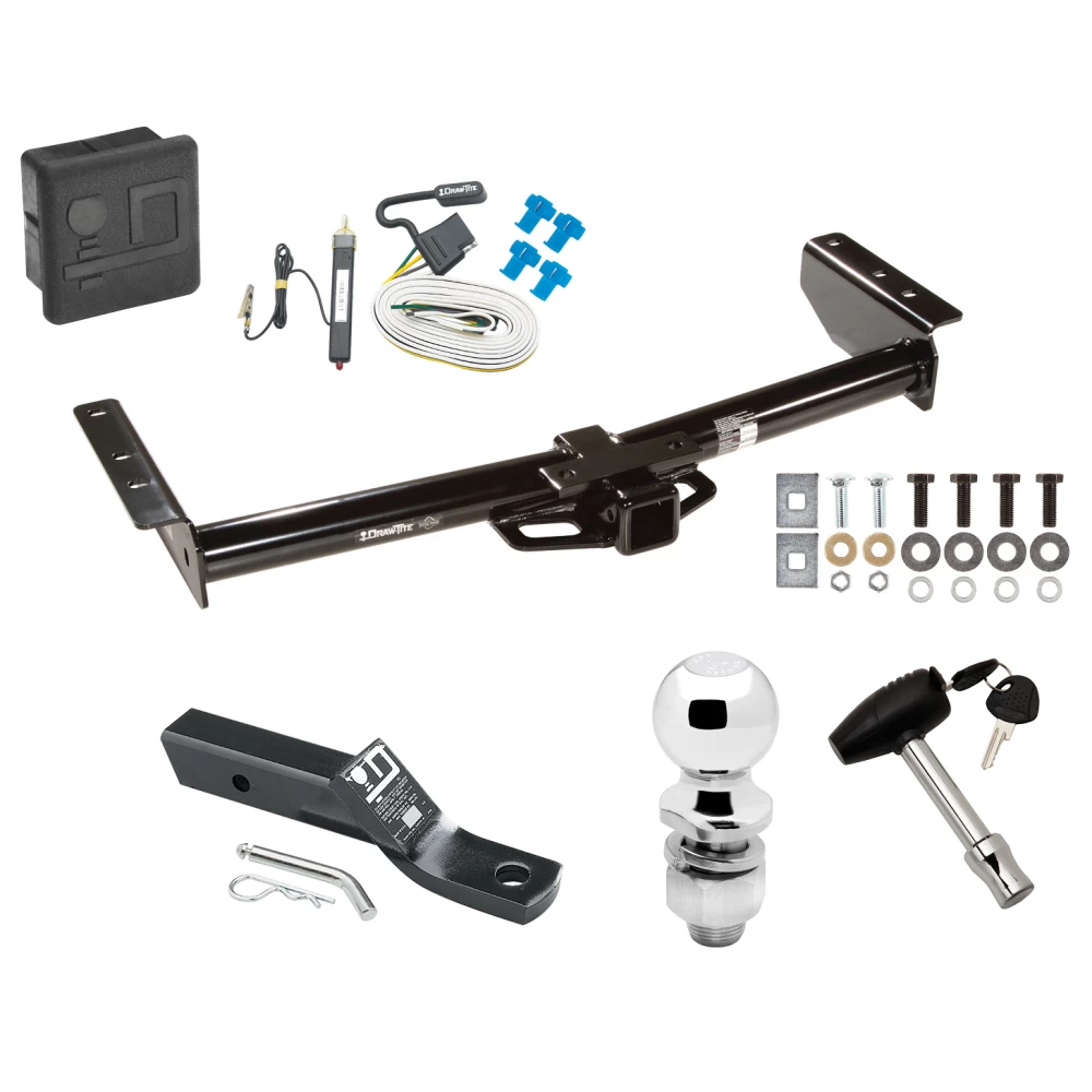 Trailer Tow Hitch For 03-06 Chevrolet Avalanche All Models Deluxe Package Wiring 2" Ball and Lock