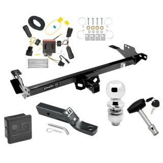 Custom Fit Trailer Hitch Wiring Harness (Plug & Play) 2" Drop Ball-Mount w/ Pin/Clip 2" Chrome Ball Security Lock Pin Rubber Hitch Plug Cover Installation Hardware Installation Instructions 75730 118496 23 63845 580407 7010 Draw-Tite Traile Trailer Tow Hitch For 08-12 Toyota Hilux Deluxe Package Wiring 2" Ball and Lock
