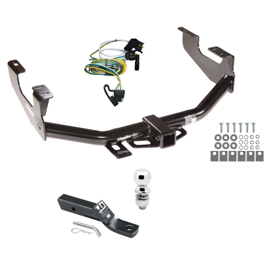 Trailer Tow Hitch For 97-03 Ford F150 2004 Heritage 97-99 F250 Light Duty w/o Factory Wiring Package w/ Wiring and 2" Ball