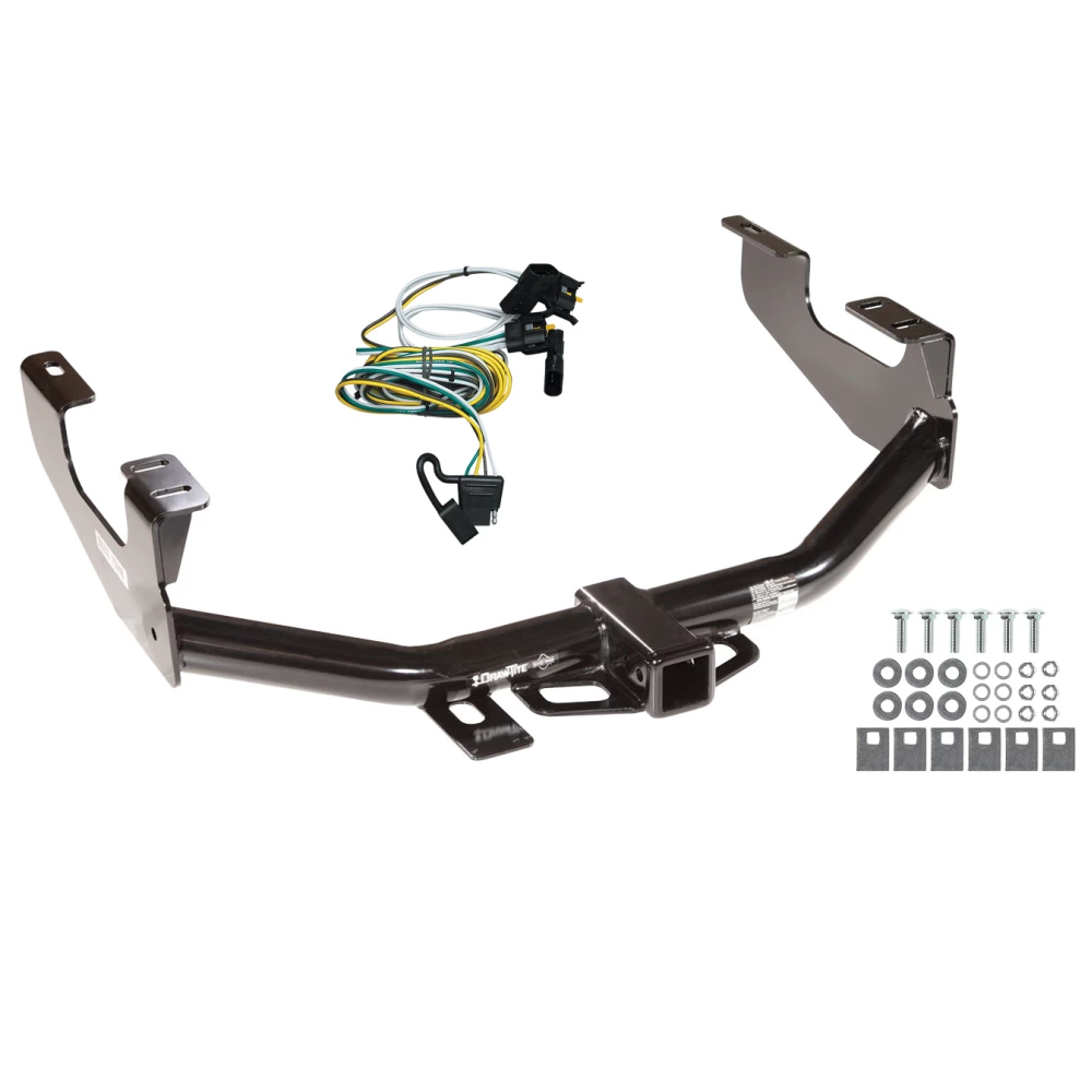 Trailer Tow Hitch For 97-03 Ford F150 2004 Heritage 97-99 F250 Light Duty w/o Factory Wiring w/ Wiring Harness Kit