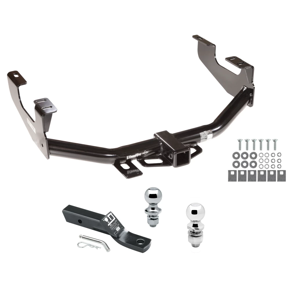 Trailer Tow Hitch For 97-03 Ford F-150 2004 Heritage 97-99 F-250 Light Duty 99-07 F-250 F-350 Super Duty Receiver w/ 1-7/8" and 2" Ball