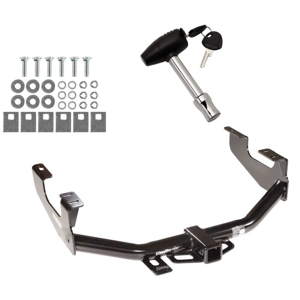 Trailer Tow Hitch For 97-03 Ford F-150 2004 Heritage 97-99 F-250 Light Duty 99-07 F-250 F-350 Super Duty w/ Security Lock Pin Key