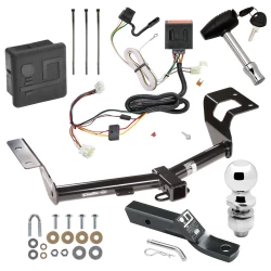 Trailer Tow Hitch For 12-16 Honda CR-V All Models Deluxe Package Wiring 2" Ball and Lock