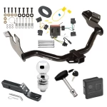 Trailer Tow Hitch For 05-11 Mercury Mariner 08-11 Mazda Tribute 08-12 Ford Escape Deluxe Package Wiring 2" Ball and Lock