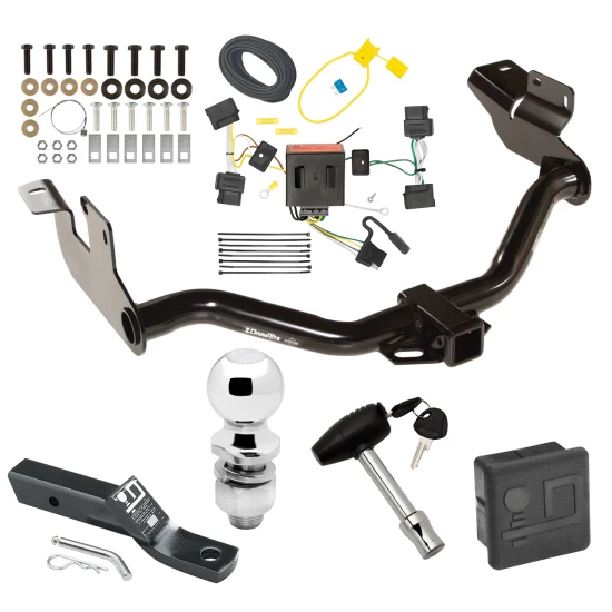 Trailer Tow Hitch For 05-11 Mercury Mariner 08-11 Mazda Tribute 08-12 Ford Escape Deluxe Package Wiring 2" Ball and Lock