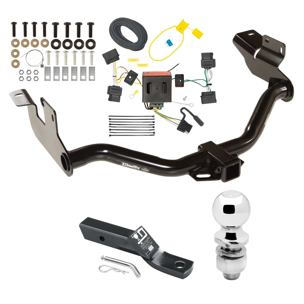 Trailer Tow Hitch For 05-11 Mercury Mariner 08-11 Mazda Tribute 08-12 Ford Escape Complete Package w/ Wiring and 2" Ball