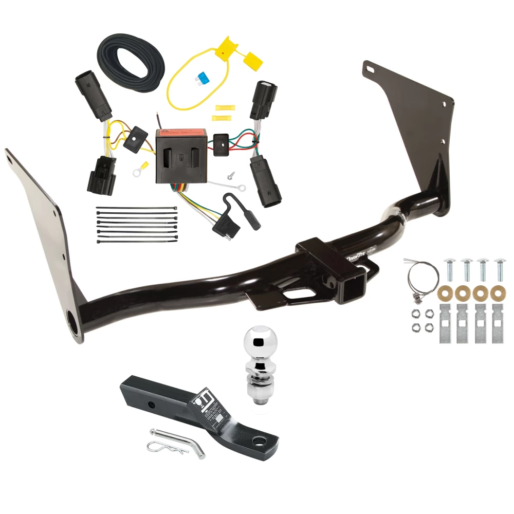 Trailer Tow Hitch For 13-16 Ford Escape All Models Complete Package w/ Wiring and 2" Ball