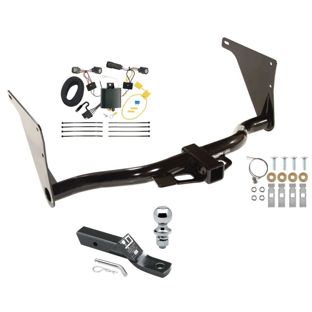 Trailer Tow Hitch For 17-18 Ford Escape All Models Complete Package w/ Wiring and 1-7/8" Ball