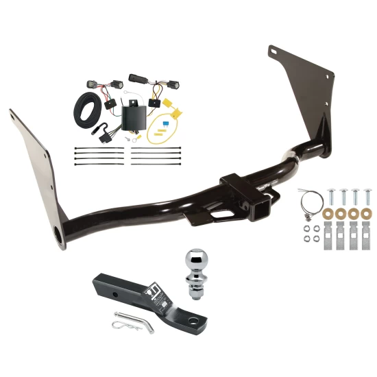 Trailer Tow Hitch For 17-18 Ford Escape All Models Complete Package w/ Wiring and 1-7/8" Ball