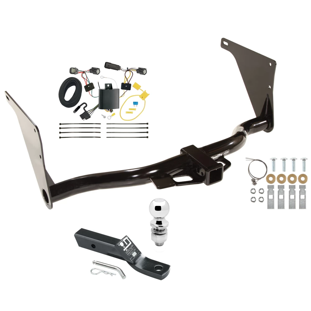 Trailer Tow Hitch For 17-18 Ford Escape All Models Complete Package w/ Wiring and 2" Ball
