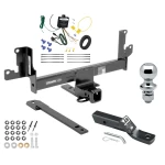 Trailer Tow Hitch For 12-15 BMW X1 w/ Panoramic Sunroof Only Complete Package w/ Wiring and 1-7/8" Ball