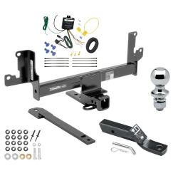 Trailer Tow Hitch For 12-15 BMW X1 w/ Panoramic Sunroof Only Complete Package w/ Wiring and 1-7/8" Ball