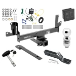 Trailer Tow Hitch For 12-15 BMW X1 w/ Panoramic Sunroof Only Deluxe Package Wiring 2" Ball and Lock